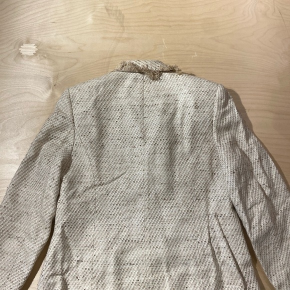 Ann May 100% Woven Silk Blazer size 10 (BT) - Picture 9 of 13